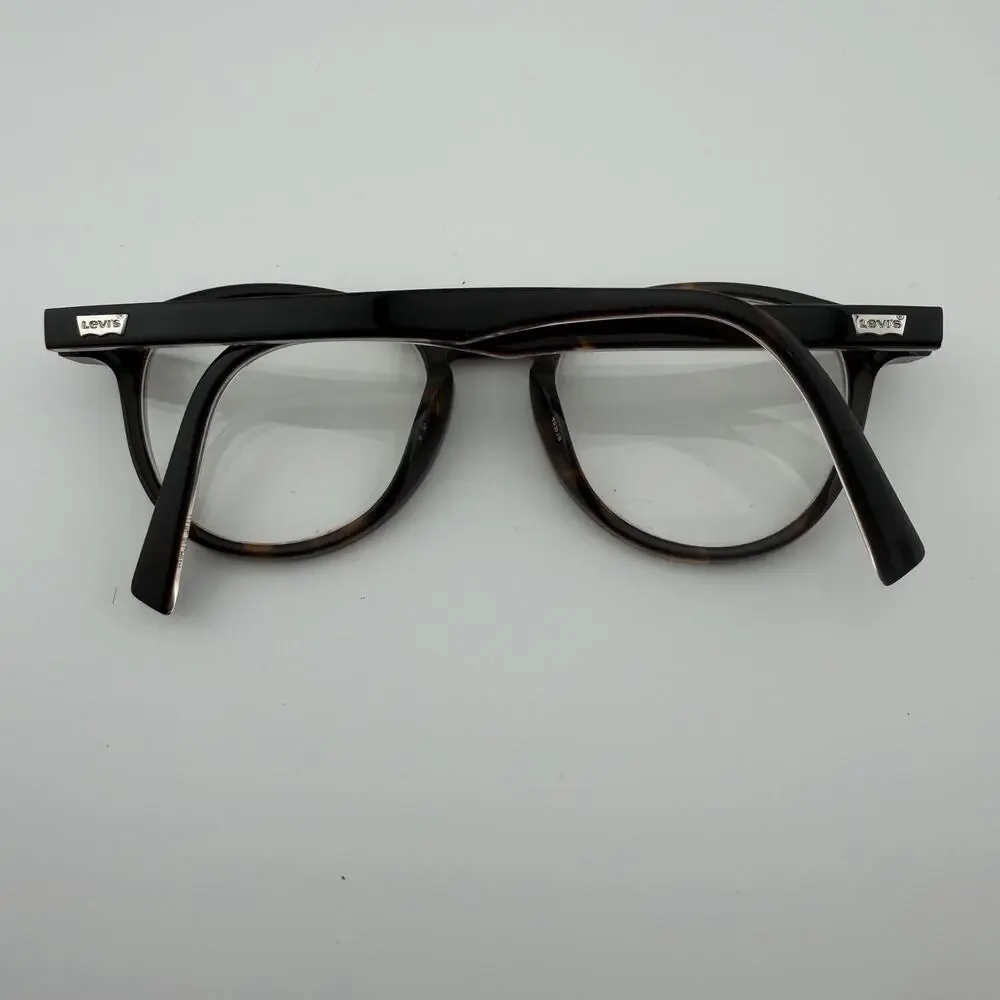 Levi’s V5013 086 Eyeglasses Frames Only Tortoise Round 48-19-145 Hexetate
